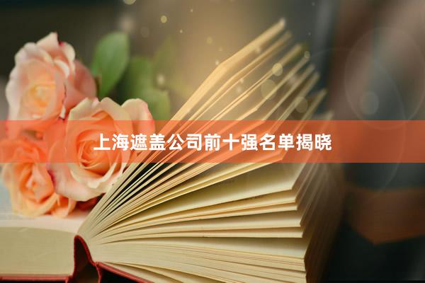 上海遮盖公司前十强名单揭晓